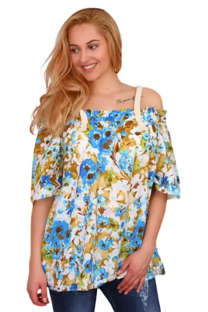 woman's floral blouse