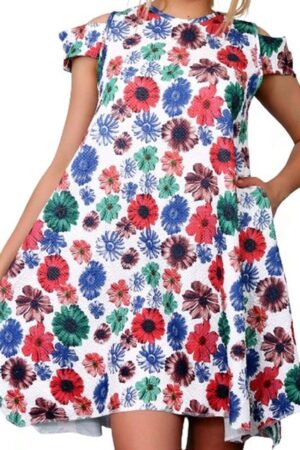 Woman Floral Midi Dress