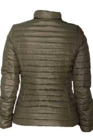 Puffer Jacket Green back side